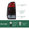 G-PLUS Fit For 00-06 Toyota Tundra Smoke Tail Lights Brake
