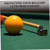 Sosoport Pool Cue End Protection Cover Durable Billiard Rod Head