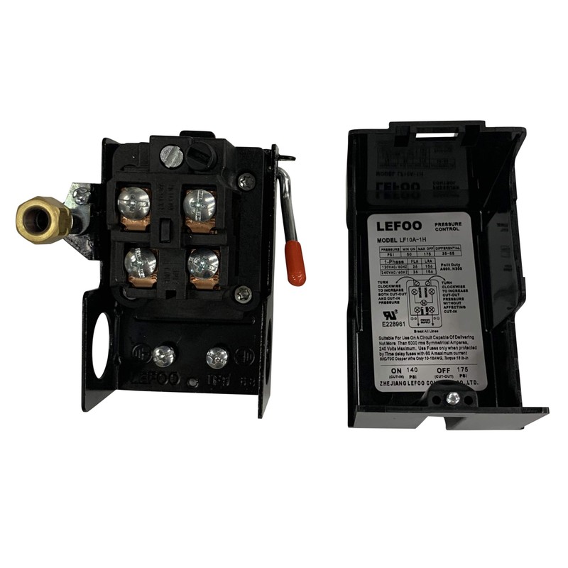 PRESSURE SWITCH CONTROL AIR COMPRESSOR 140-175 1 PORT HEAVY DUTY