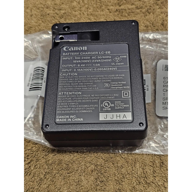 Canon Battery Wall Charger LC-E6 LP E6N EOS 80D 6