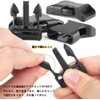 Rinimie Side Release Buckle, Insert Belt Adjustment, Plastic Buckles 8pcs