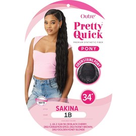 Outre Pretty Quick - Drawstring Pony - Sakina (DR2/HONEY BROWN)
