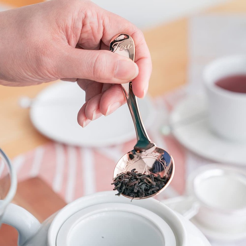 Aoyoshi CASUAL PRODUCT 510816 Tea Caddy Spoon Ladle, Pink Gold,