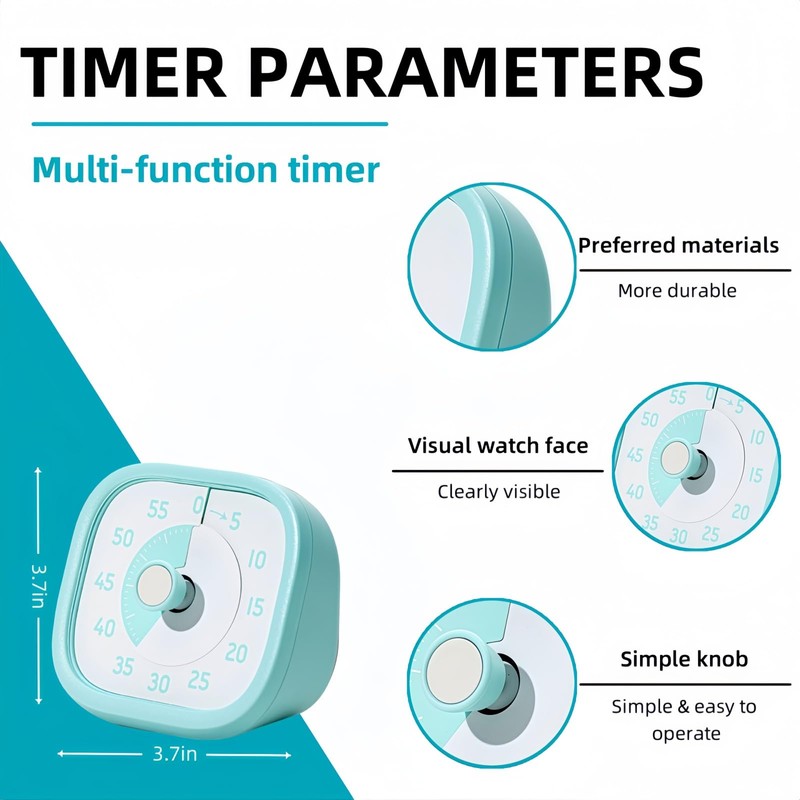 Visual Timer for Kids - 60 Minute Visual Kids Timer
