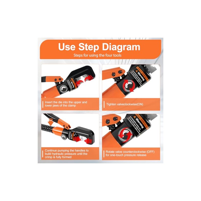 Hydraulic Crimping Tool Kit, Hydraulic Crimping Tool Battery Cable Crimper