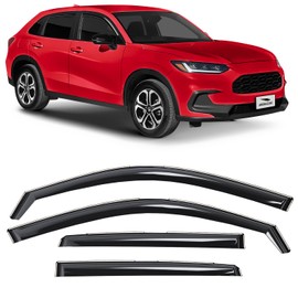 Voron Glass in-Channel Extra Durable Rain Guards for Honda HR-V 2023-2026, Window Deflectors, Vent Window Visors, 4 Pieces - 200789