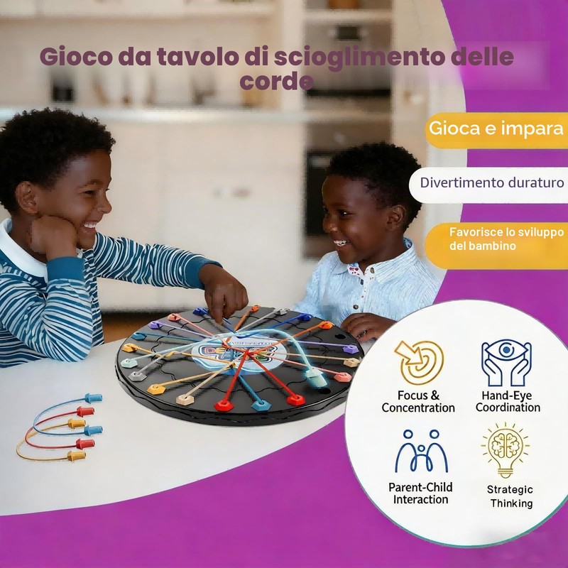 Brainy Knots Gioco da Tavolo | Puzzle Slegare Corda con