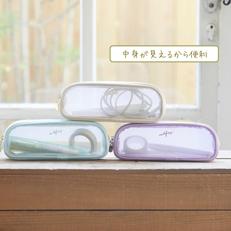 Raymay Fujii NSF1220W Pen Case, Nofesu, Mesh, Vanilla White