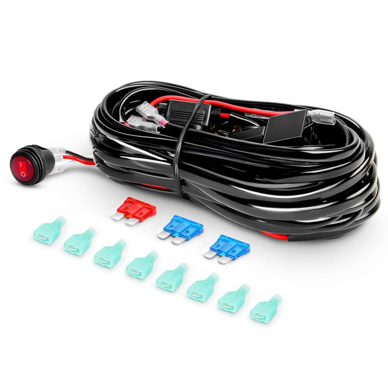 Nilight LED Pods 4Pcs 4.5Inch 42W Round Flood Off Road