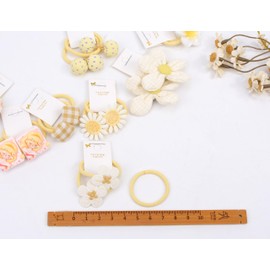 BIANHUAN Hair Rubber for Children, Baby, Hair Ribbon, Elastic Hair Accessories, Kids, Girls, Hair Ornaments, Children's Baby Hair Elastic, Set of 20, Hair Access, Ribbon Elastic Cute, Elementary