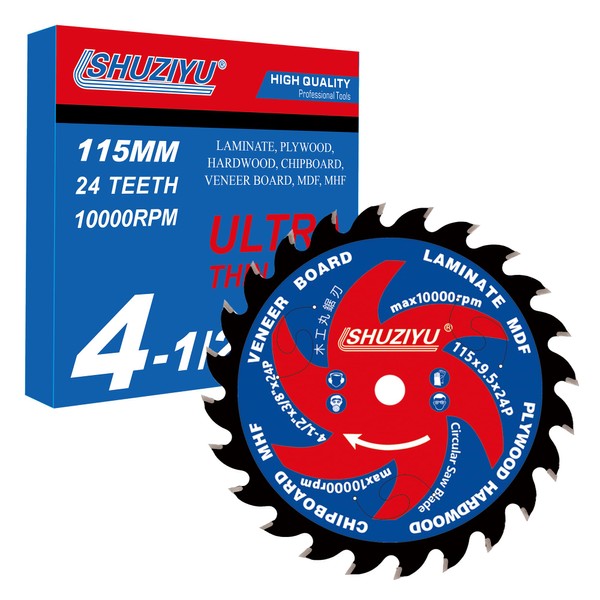 LSHUZIYU 115 mm 24T, centre hole 9.5 mm, circular saw