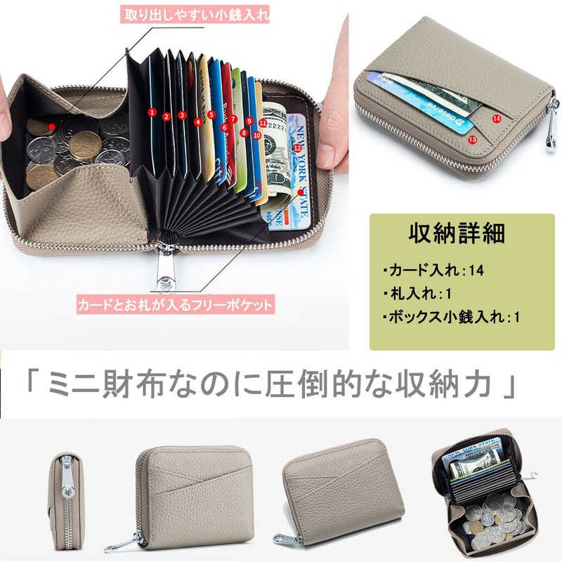 MY CHARM Mini Wallet, Women's, Men's, Genuine Leather, Bifold Mini