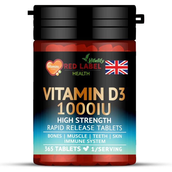 Vitamin D 1000iu, 1 Year Supply, 365 Easy-Swallow Vitamin D