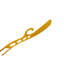 NAHANCO BRDCY Large Stockroom Rail Dividers with Curvy Body, Yellow (Pack of 25), 19"