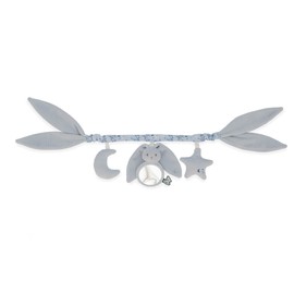 KALOO Baby Activity Chain - Ideal for Pram, Bed, Cuddly Toy - Length 40 cm - Lapinoo Baby Activity Bow with Rattle - Blue Colour - From Birth - K218021