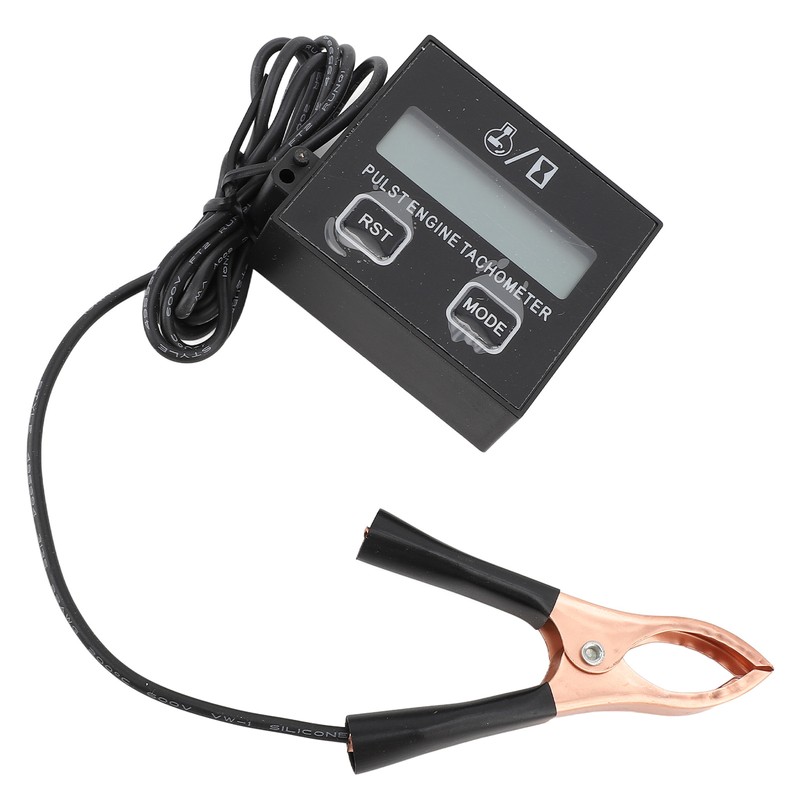 Pulse Engine Tachometer Small Digital LCD Display Speedometer 30000RPM for