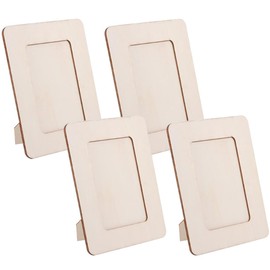 ibasenice Diy Wooden Photo Frame 20 Pcs Kid Crafts Blank Wood Picture Frame Diy Crafts Wooden Photo Frames