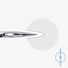 SCHMETZ Sewing Machine Needles | 5 Microtex Needles | 130/705 H-M | Needle Thickness 90/14 | Can be Used on All Standard Household Sewing Machines | Suitable for Particularly Dense or Fine Fabric