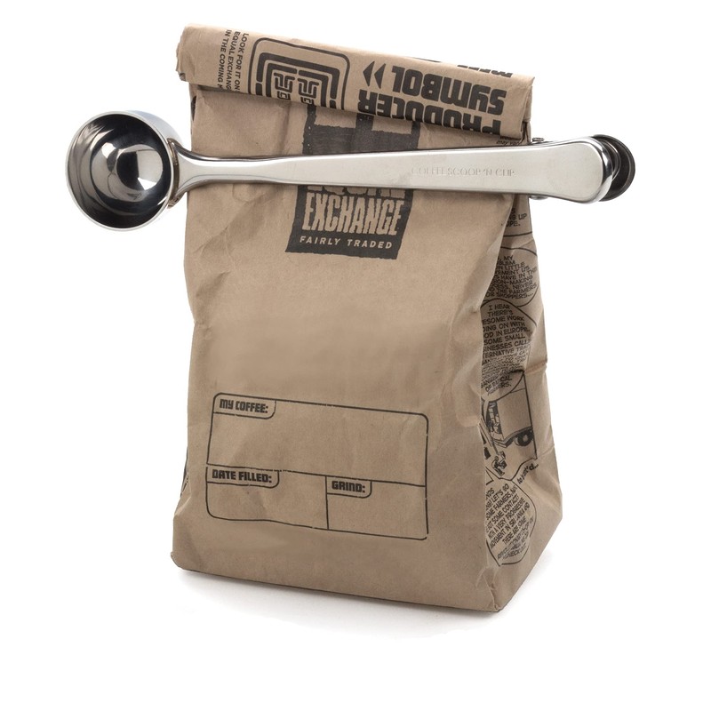 RSVP International Coffee Scoop Collection, 1-1/2 Tablespoon, Clip, Stainless Steel