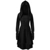 Womens Renaissance Costumes Hooded Robe Lace Up Vintage Pullover High