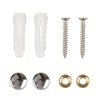 ASelected Stainless Steel Wall Mounted 3 Double Hook Hanger Rail
