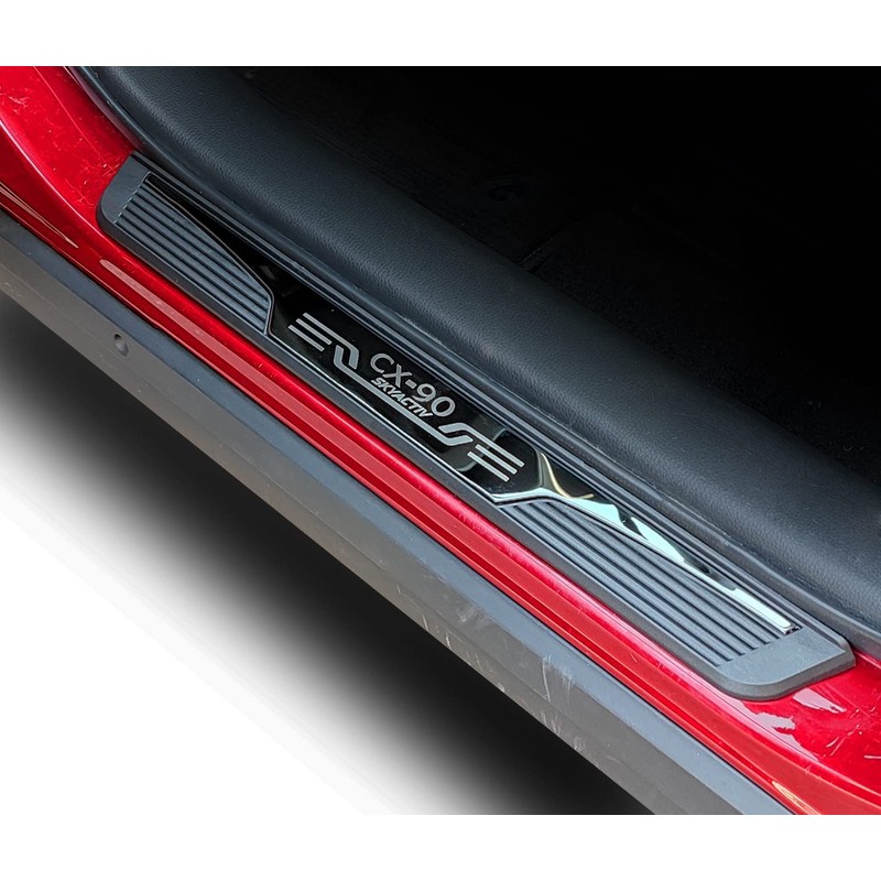 GZBFTDH Door Sill Scuff Plates for Mazda CX-90 2024, Door