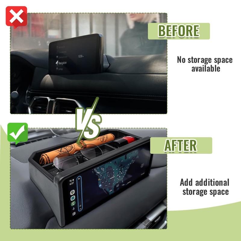 HGWEI Dash Storage Box Compatible with Mazda CX-5 2025 2024
