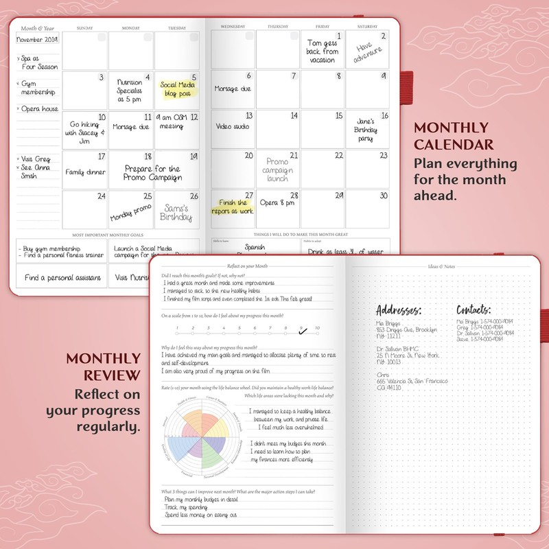 Legend Planner PRO – Undated Weekly & Monthly Life Planner