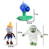 JHESAO 10 PCS Plants and Zombies Plush PVZ Plushies Zombies