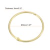 sourcing map 48Pcs Shower Curtain Rings, 2 Inch Curtain Hooks