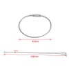 ZJchao 20 Unids/Bolsa Llaveros de Alambre de Acero Inoxidable Cable