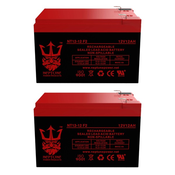 Neptune Power Products 12v 12ah Replacement Battery for Electra Scooter