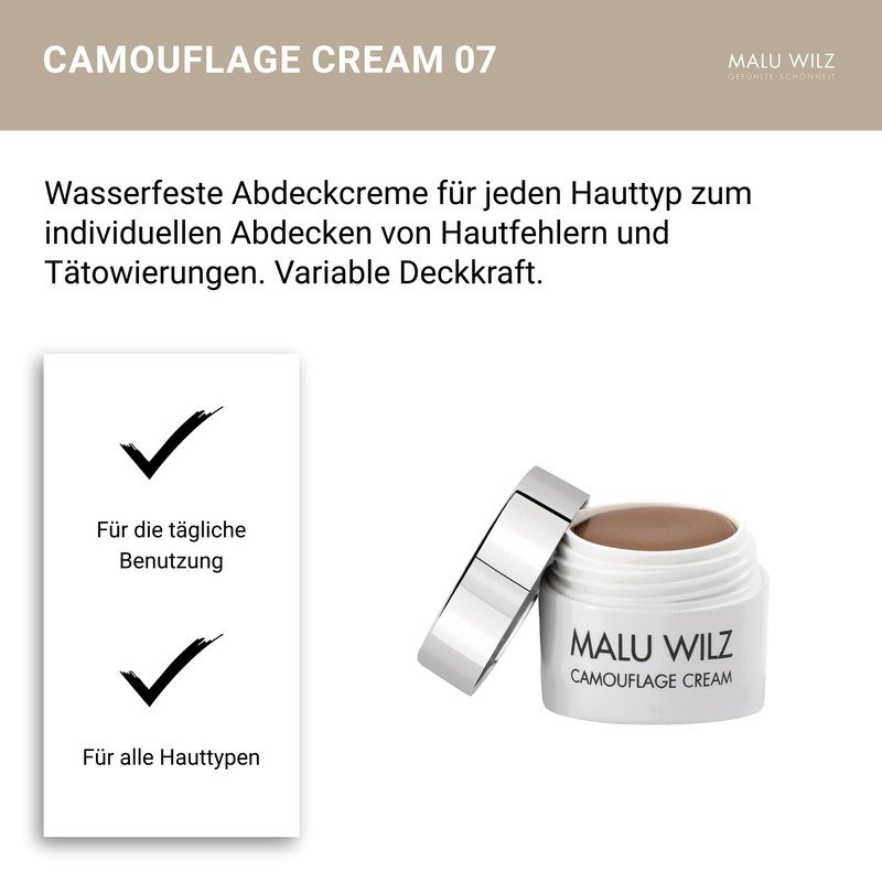 Malu Wilz Dekorative Camouflage Cream Camouflage Cream 07 Ash Brown