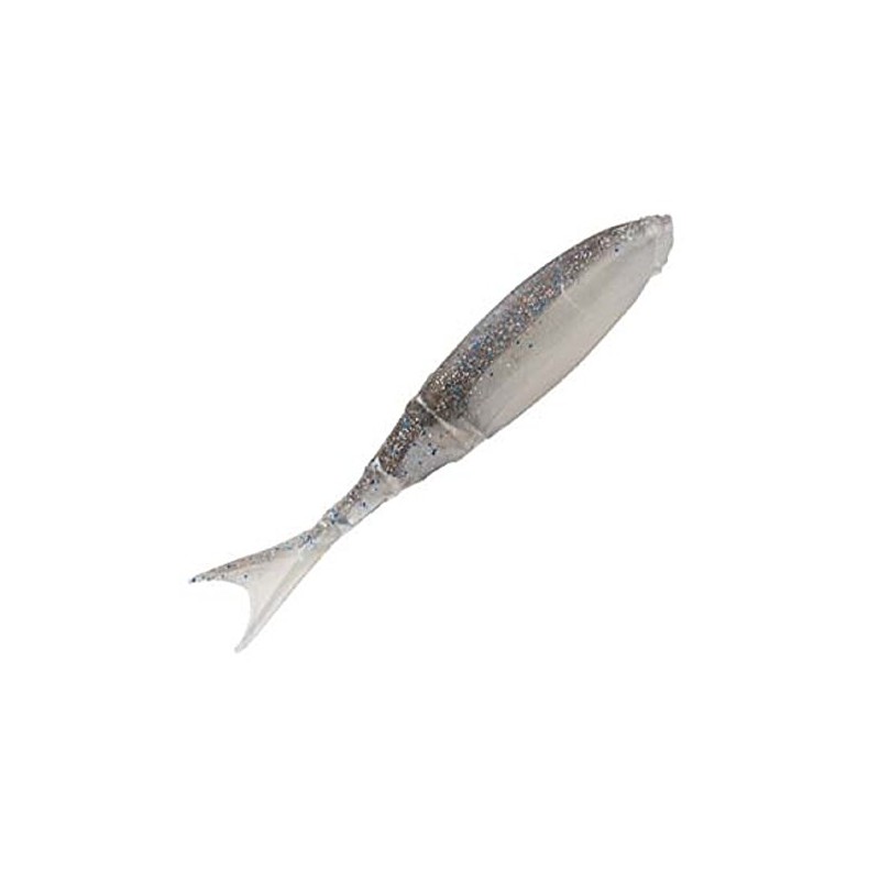Z-MAN 10X Tough ElaZtech Razor Shadz 4.5 4-Pack (Smoky Shad)