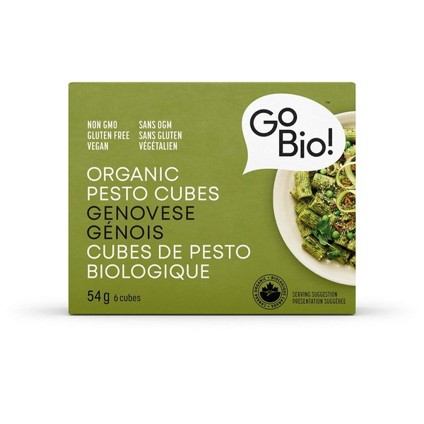 GoBIO! Organic Pesto Genovese Cubes, 54 Grams
