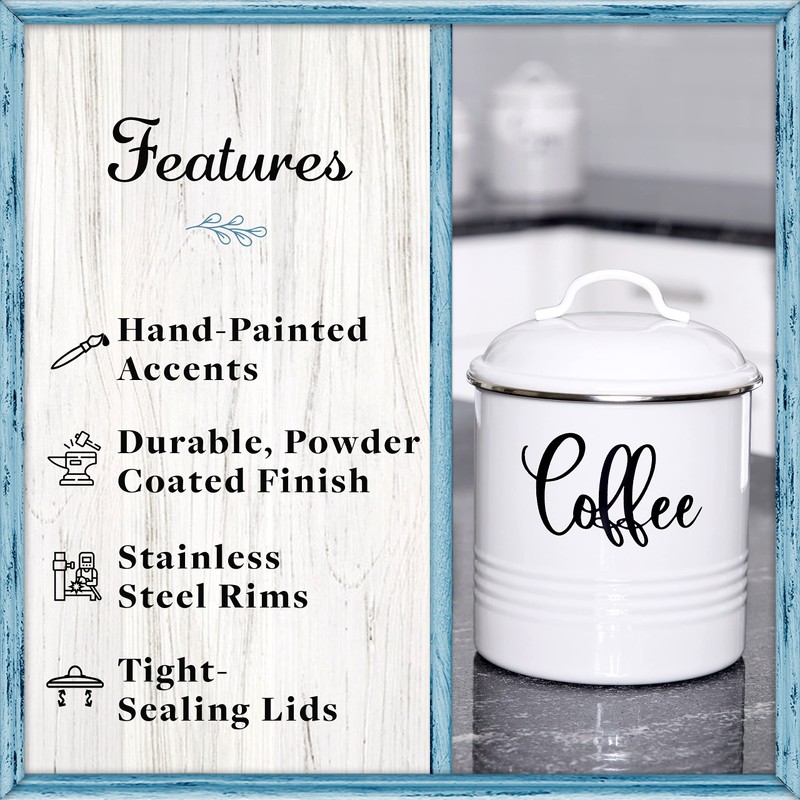 Home Acre Designs Food Storage Containers Set with Lids, Farmhouse