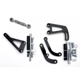 HRC SB Chevy LONG Water Pump Bracket Kit Alternator Power Steering SBC 350 383 400 B