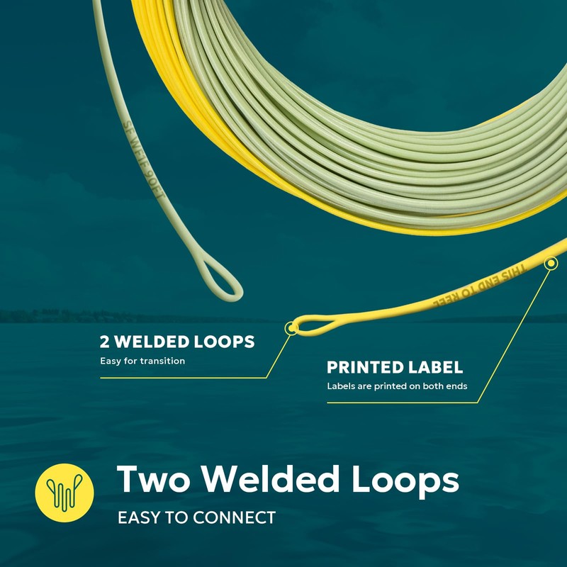 SF Fly Fishing Line with Welded Loop Weight Forward Floating