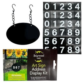 Briarwood Lane Metal Art Sign Hanging Address Marker