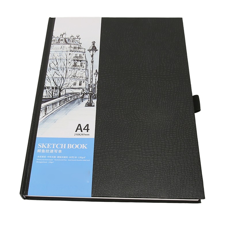 80 Sheets A4 Sketch Book Multipurpose 130gsm Hardcover Drawing Notebook