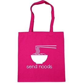 Hippowarehouse Send noods Tote Shopping Gym Beach Bag 42cm x38cm, 10 litres