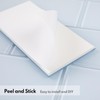 Lovdeco Peel and Stick Glass Subway Tile, 3 x 6