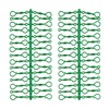 Pack of 60 Christmas Baubles Hooks Green Vintage Hanger Christmas