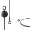 Drahtseile24 Sheathed Steel Cable for Fitness Equipment with Eyelets