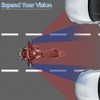 Qiilu Espejo retrovisor para motocicleta, espejo retrovisor universal para motocicleta,