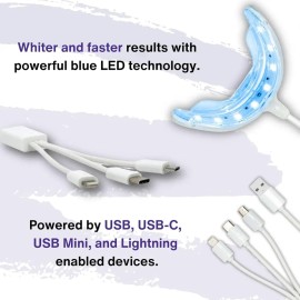 Kit Profesional De Blanqueamiento Dental, Luz Led Acelerador