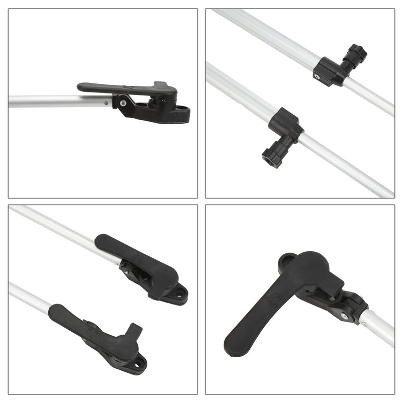 MUNEFE Support Rod, 2Pcs Rv Window Support Rod, Retractable Aluminum