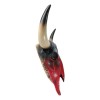 Southwest Longhorn Cow Steer Skull With Texas Lone Star State