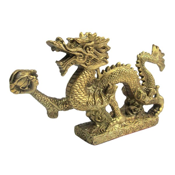 R – Style Feng Shui Items Ball with Dragon Dragons Figurine Is The Most Powerful Feng Shui Merchandise Brass