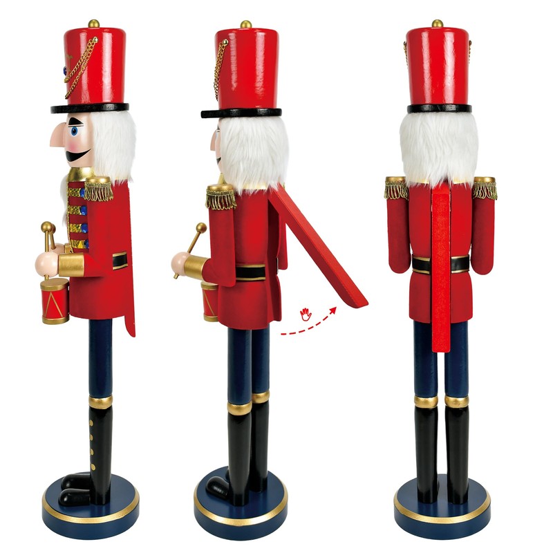 Jeco, 36 Inch Red Nutcracker Drummer Soldier